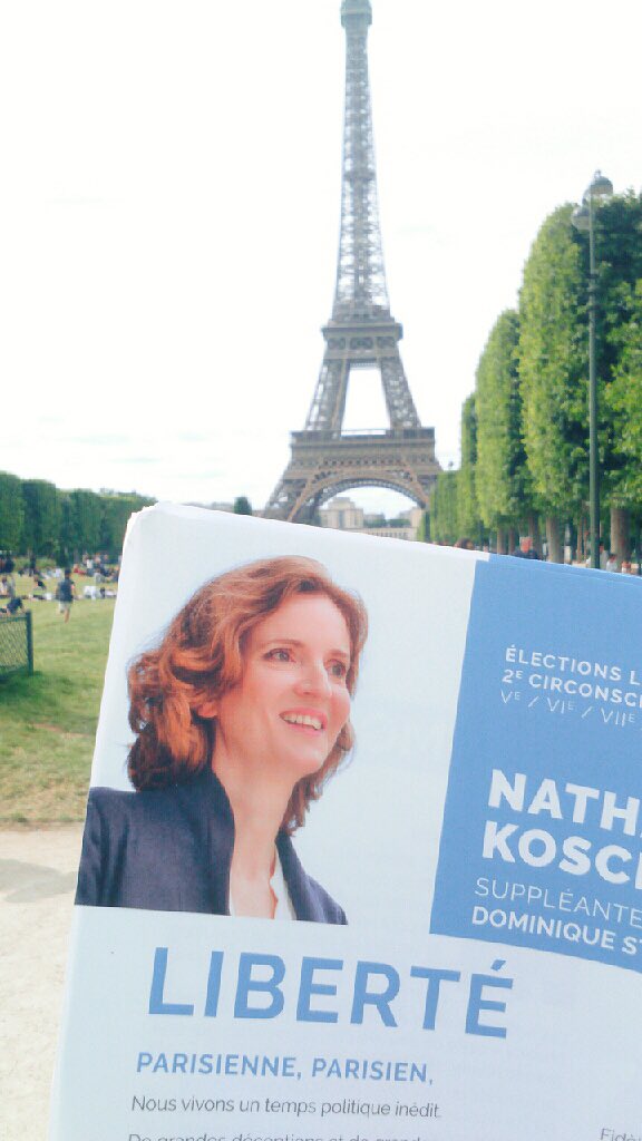 nkm_paris's tweet photo. En direct du Champ de Mars avec @nk_m et une équipe super motivée 👊🏻#NKM #Paris7 https://t.co/1Qmbyr99Ns