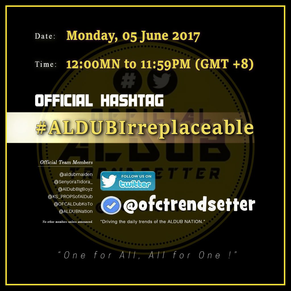 ofctrendsetter's tweet photo. #ALDUBIrreplaceable

The only permanent thing is change.

But in our lives, certain rare "events" are Irreplaceable. https://t.co/z2oCr8MeLZ