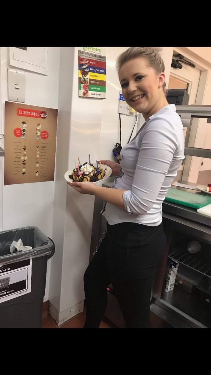 Mr Atwood has eaten at Elmbury 4 the last 7 years 6 times a week. It's his 82nd birthday I couldn't fit that many candles on 😂<a href="/hawkeye1070/">Ian Hawkswood</a>