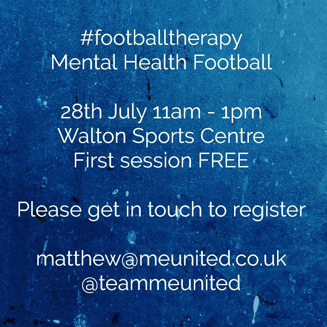 TeamMeUnited's tweet image. #mentalheathfootball #mentalhealth
@JohnnieGarside @COLFCBrigade @Colin_Dolan @soccer_4_all @Mersey_Care @Sean_Lindblad  @Liverpool_CFA