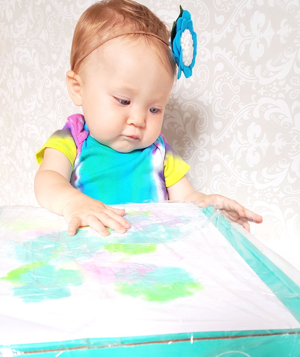 brightideamom's tweet photo. From letting our kiddo help tie dye to letting her fingerpaint, we like to #hugthemess in this house! ---> https://t.co/oWyKms9CgP #ad https://t.co/waPVXrBK8F