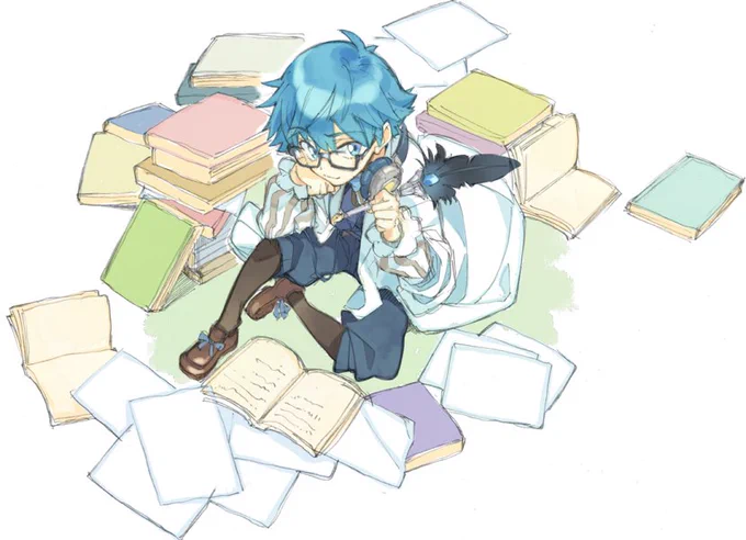 FGOのアンデルセン。描き終えてから左手にペン持たせてることに気づいた…。ごめんアンデルセン。 