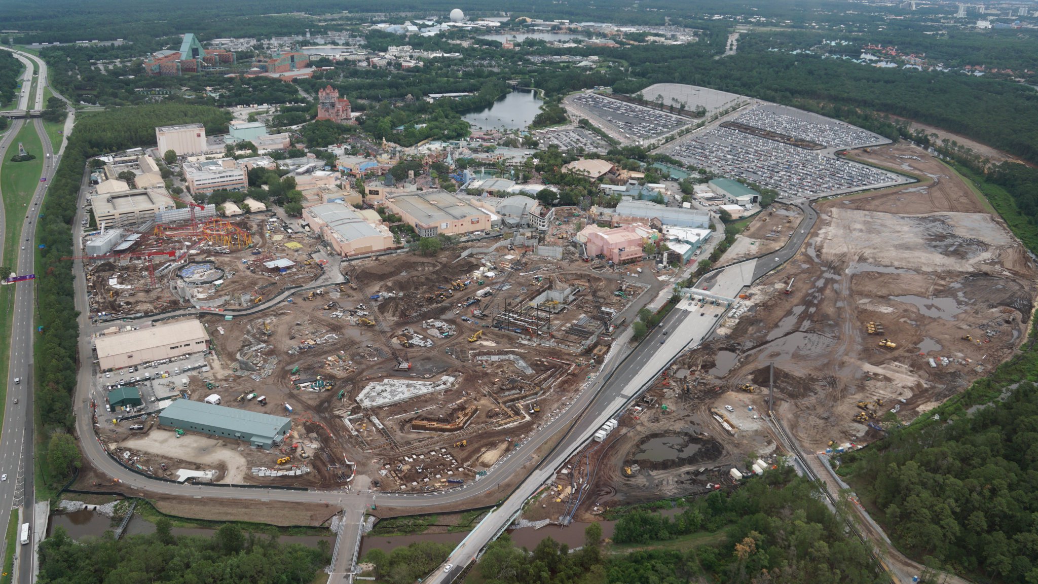 bioreconstruct on X: Current expansion of the Universal Orlando Team  Member parking garage.  / X