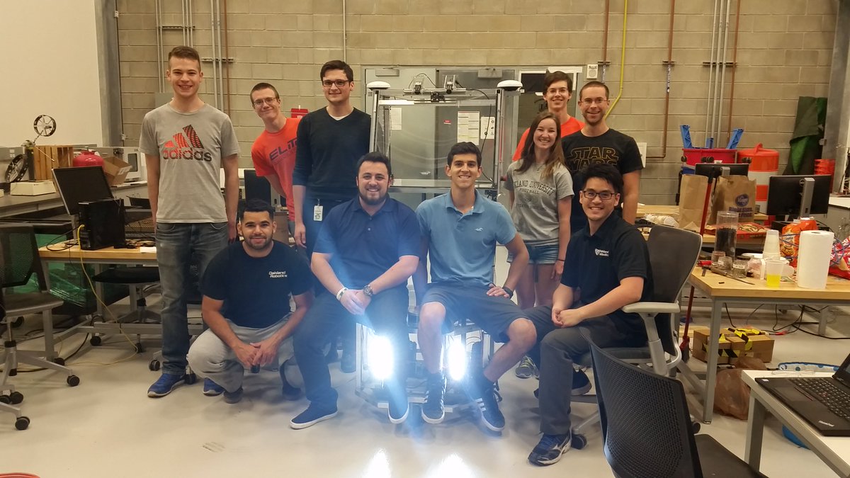 .<a href="/OURobotics/">Oakland Robotics</a> is taking over the oaklandu snapchat as they compete in the Intelligent Ground Vehicle Competition. #ThisIsOU @OUSECS