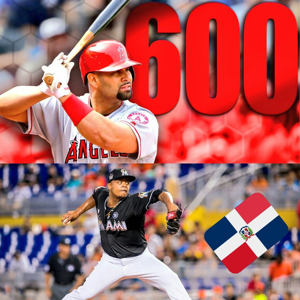 Dballas's tweet photo. #EdisonVolquez y #AlbertPujols Grandes #Dominicanos que rompieron récords ayer #nohitter y #600 jonrones respectivamente #PlatanoPower https://t.co/COgkSukOQZ