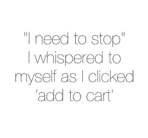 AT_Gorgeous's tweet photo. Who can relate? #shopaholic https://t.co/Ydd8EKyEKQ