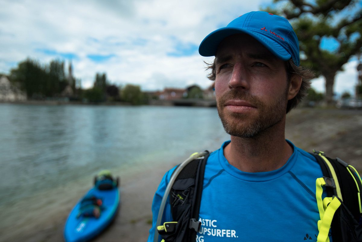 soupsurfer's tweet photo. Preparing my gears!! Just before the 0 KM. of 1200.KM Rhine #Source2sea https://t.co/i8UwoB97CV