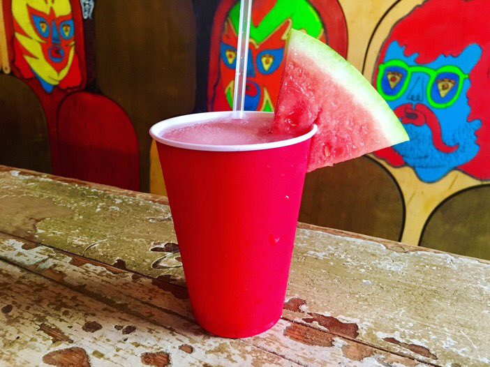 KingStFestival's tweet photo. Try the #KingStreet17 cocktail special from @CrazyPedros at the end of our #cocktailtrail 

Frozen Watermelon Margarita? Don't mind if I do! https://t.co/EiJoXcXnrd