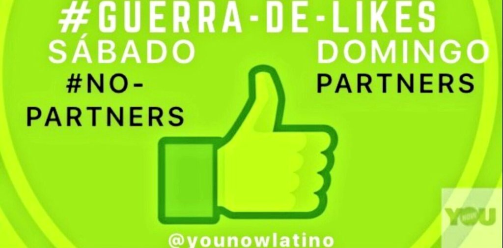 BahiaYounow's tweet photo. BUENOS DÍAS YOUNOWERS!!!
HOY TENEMOS LA GRAN #GUERRA_DE_LIKES DE LOS #PARTNES, QUIEN SE LLEVARÁ EL SUPER BANNER DE @YouNowLatino? 😉😉🙌 https://t.co/4NEHYFnsEs
