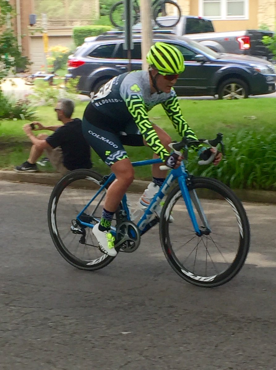 burnhamracing's tweet photo. Under way at #CobbPark and IL's State Crit Championship. Rachel is repping Burnham in the women's masters field! #alwaysRoad #critAF https://t.co/5i0AX4umgy