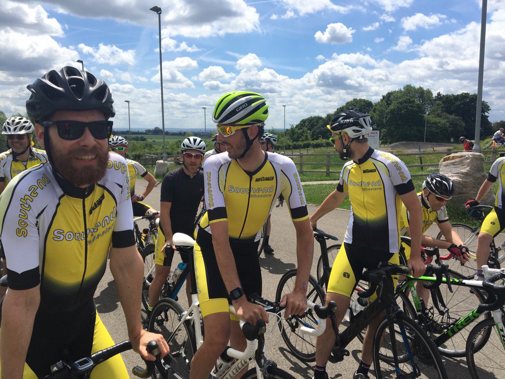 SndWheelers's tweet photo. The Road Race finale was fought out between Chris Smith (Left),Jamie Maidment (Centre) & Dan Pugh (Black jersey) https://t.co/nIAKxBiAGh