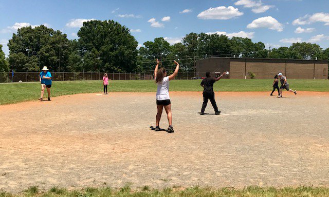 Inspired_Bailey's tweet photo. Staff vs. Students Kickball Game @DraperElem1 #DraperRocks #FieldDay2017 #StaffWON https://t.co/NbpxvsW5xX