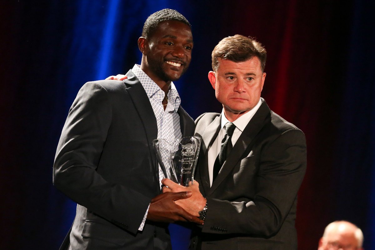 Vol_Track's tweet photo. Last night, @theTSHF honored three current and former Track #VFLs
Congrats to @__coleman, @justingatlin and Willie Gault! 🏆 https://t.co/u1NWZ9p2h9