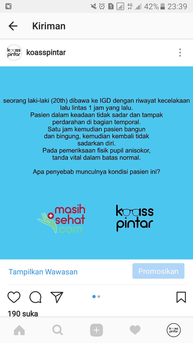 KoassPintar's tweet photo. Lu bukan #koass kalau ga berani jawab #KoassKuis!!!!
Yuk lsg ke INSTAGRAM aja! https://t.co/XeJfrtiPXj