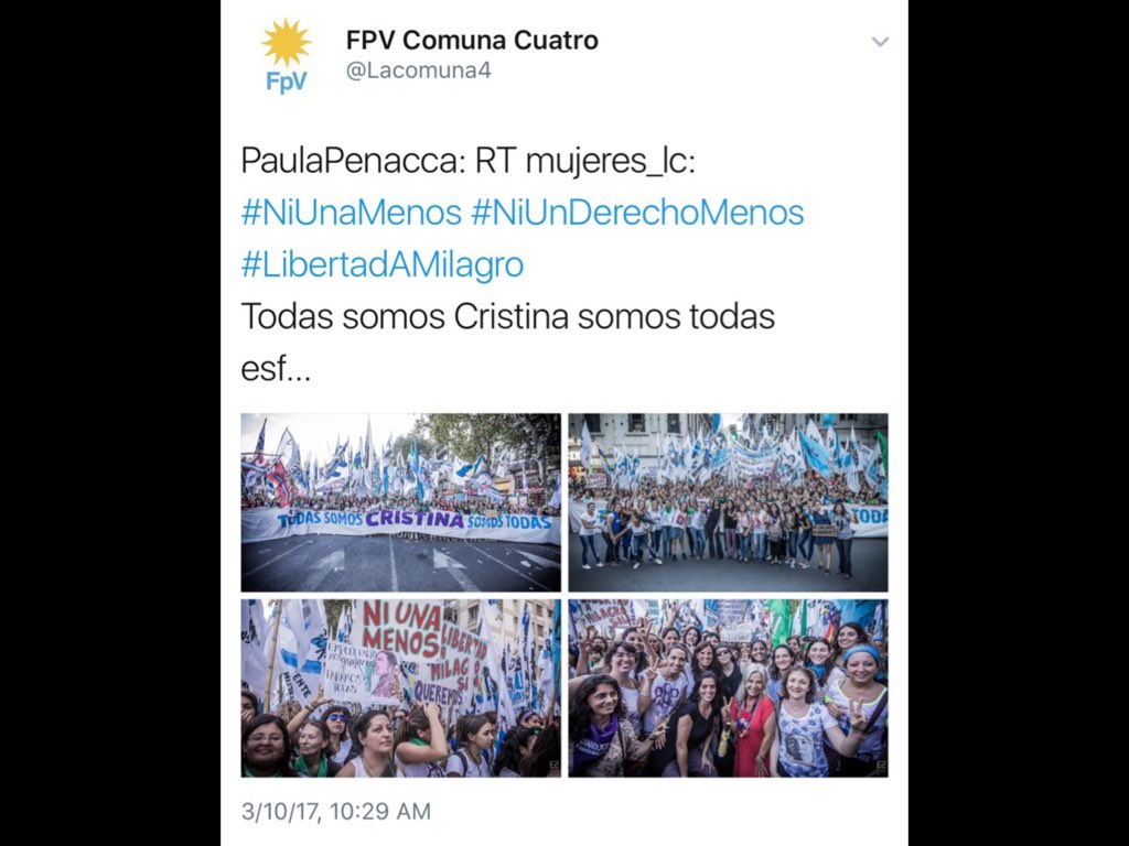 iLConcilieri's tweet photo. @mejorsinhielo @CulaDeTolosa La ignorancia es suya xq esa bandera apareció en Marzo 37 días antes del asesinato de Cristina Sandoval q ocurrió el 18/4/17 #MasRelato https://t.co/KYAS7Tqech