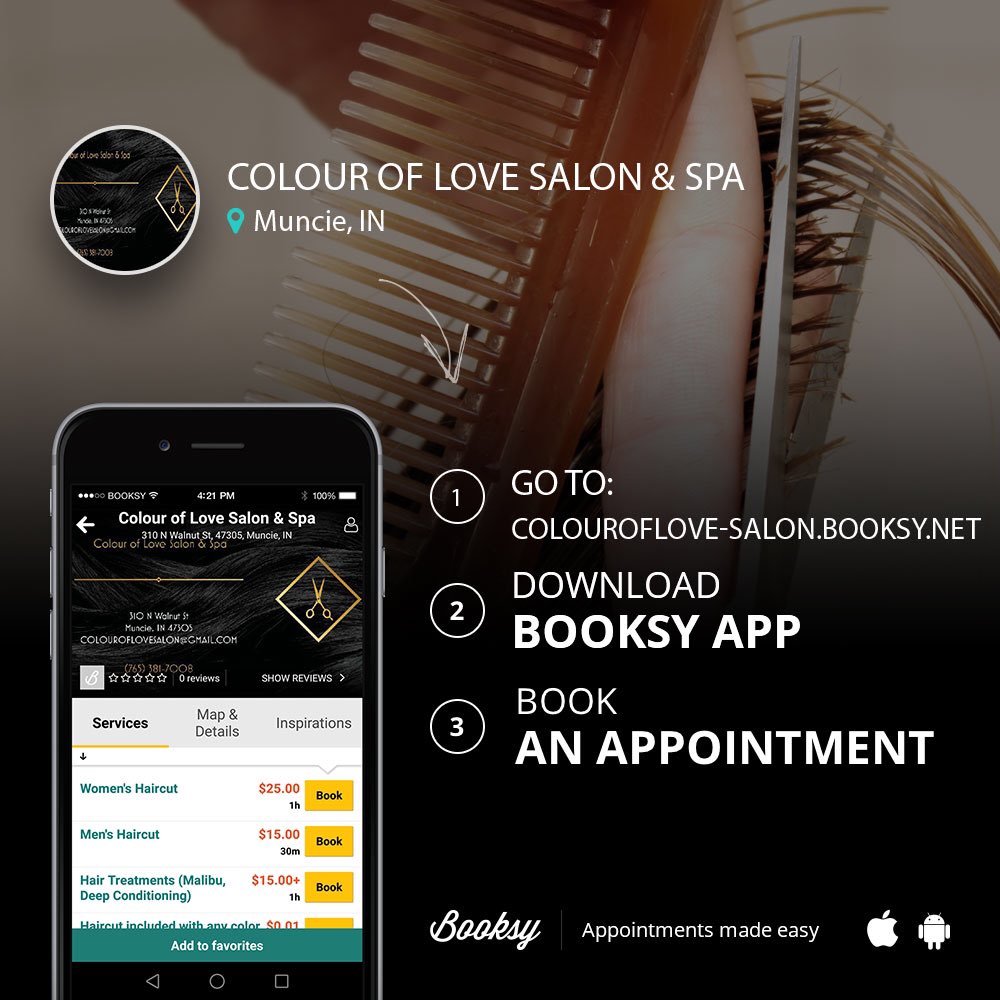 Christine41415's tweet photo. #ColourofLove #munciesalon #downtownmuncie #nowhiringstylists #bookonline https://t.co/FcpRJ6f954