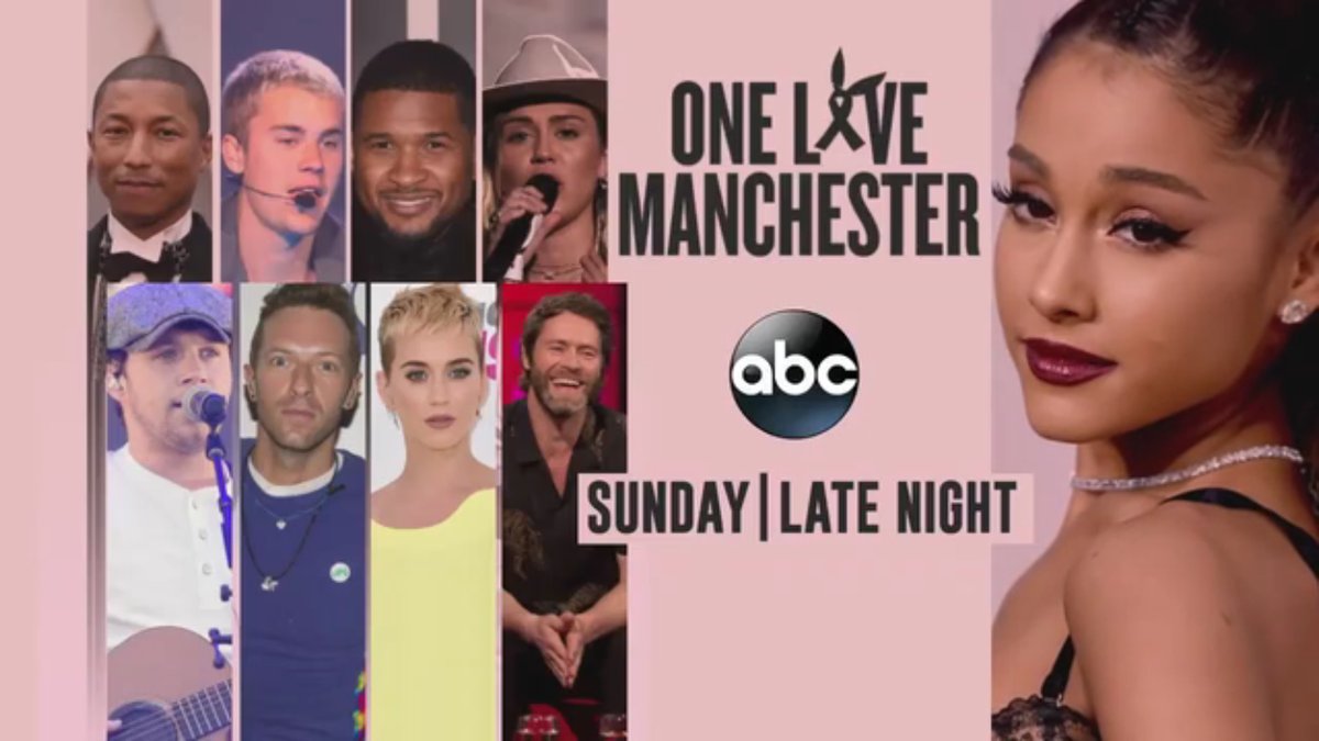 Watch highlights from the One Love Manchester benefit concert tonight on <a href="/ABC/">ABC News</a>. #WeStandTogether
