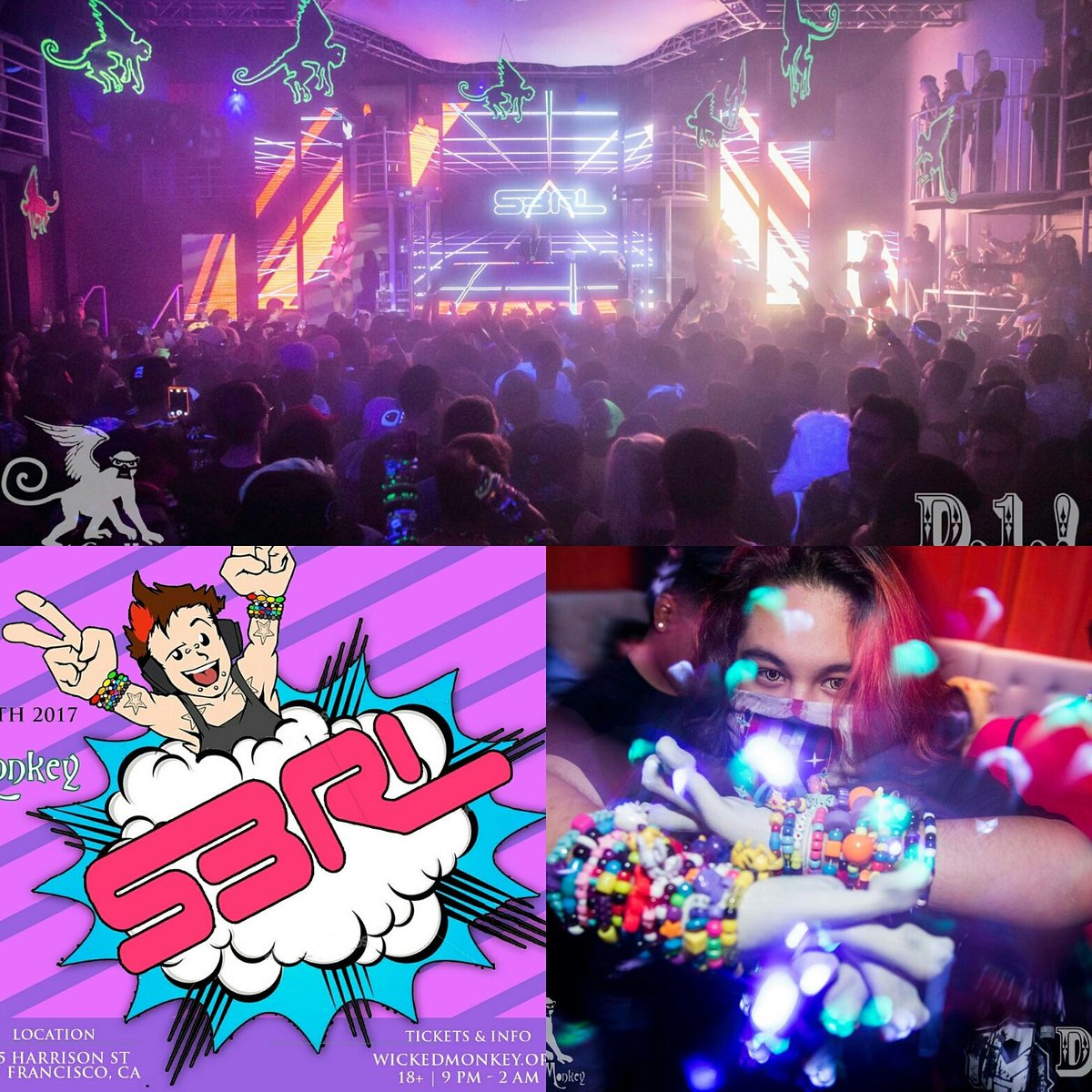 Sunday night raving with S3RL going down tonight! Tickets at wickedmonkey.org