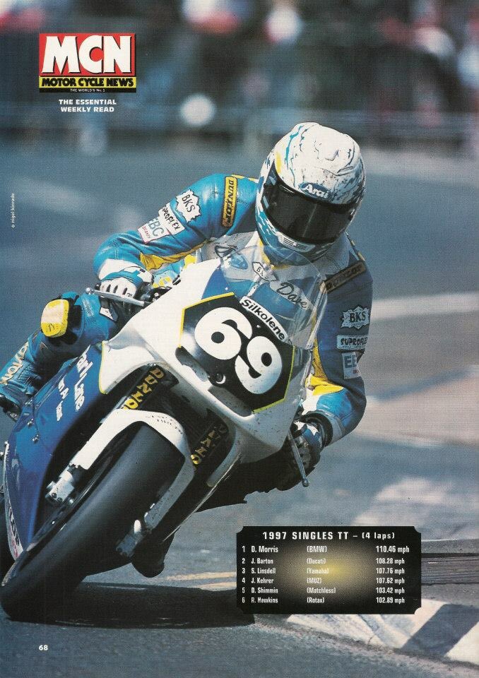 ChrysalisRacing's tweet image. #OnThisDay 20 yrs ago, Dave Morris clinched a 1st @iom_tt win 4 @BMWMotorrad since 1939 on the Chrysalis BMW F650 in the Singles TT #iomtt