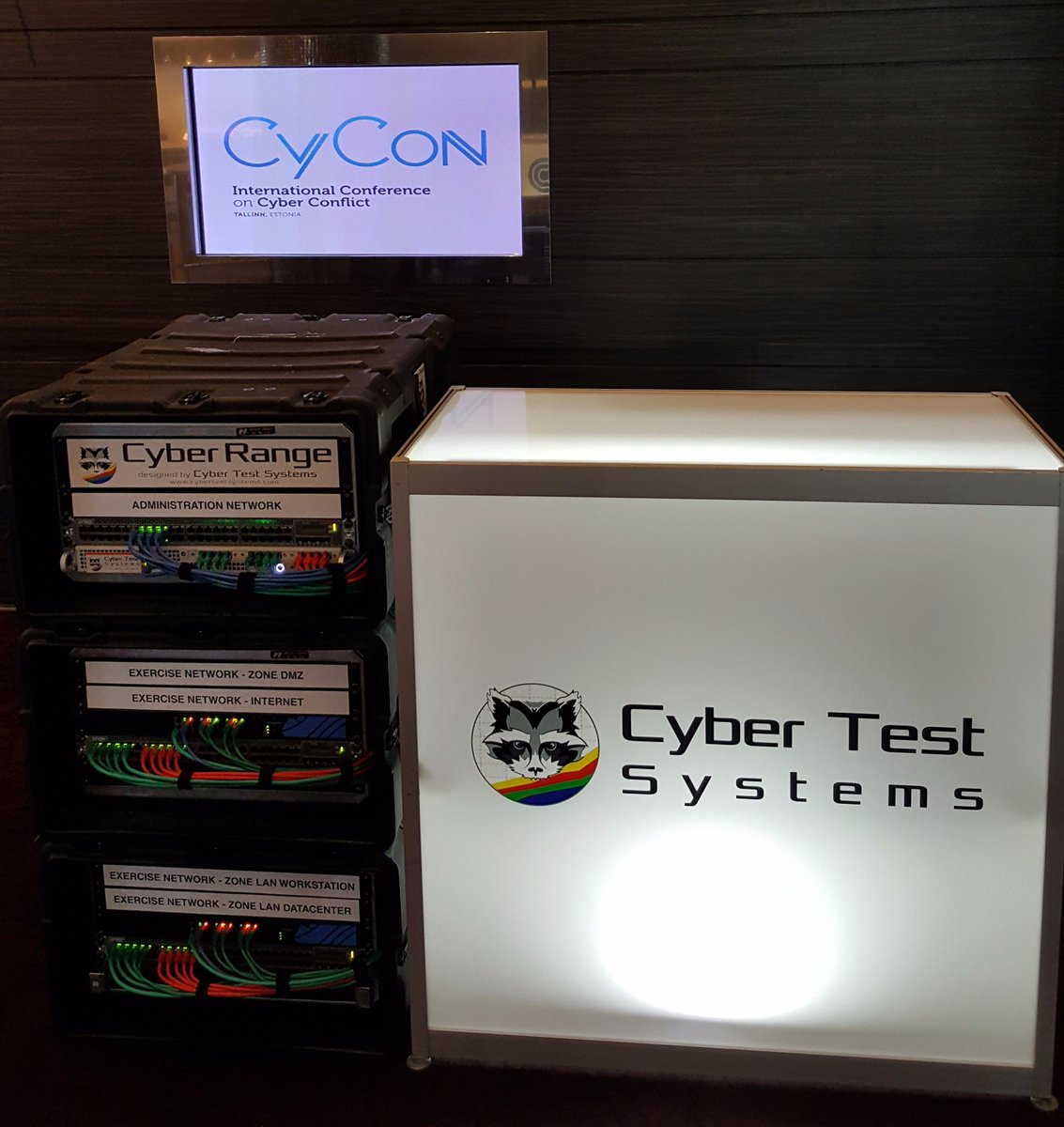 CyberTestSystem's tweet image. #CyberRange demonstration using @cybertestsystem #TrafficGenerator CTS-NTG at #CyCon 2017 organised by the NATO @ccdcoe.