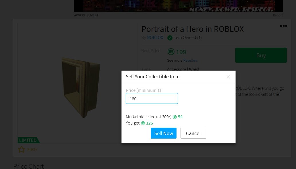 Maggieroussy Rblx On Twitter Selling Portrait Of A Hero In Roblox For 180 Robux Normaly 199robux Hurry Up - 180 robux roblox