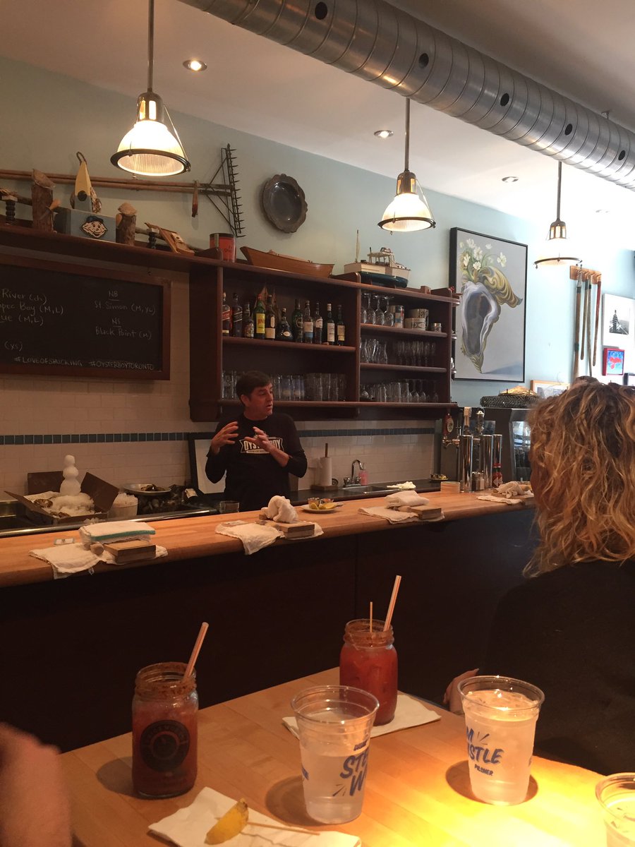 juantimetwotime's tweet photo. Here this morning at @OysterBoyTO for #shuckU where it's proper choice for a proper gang #loveofshucking #oysterboytoronto https://t.co/0Nw7nJHy4i