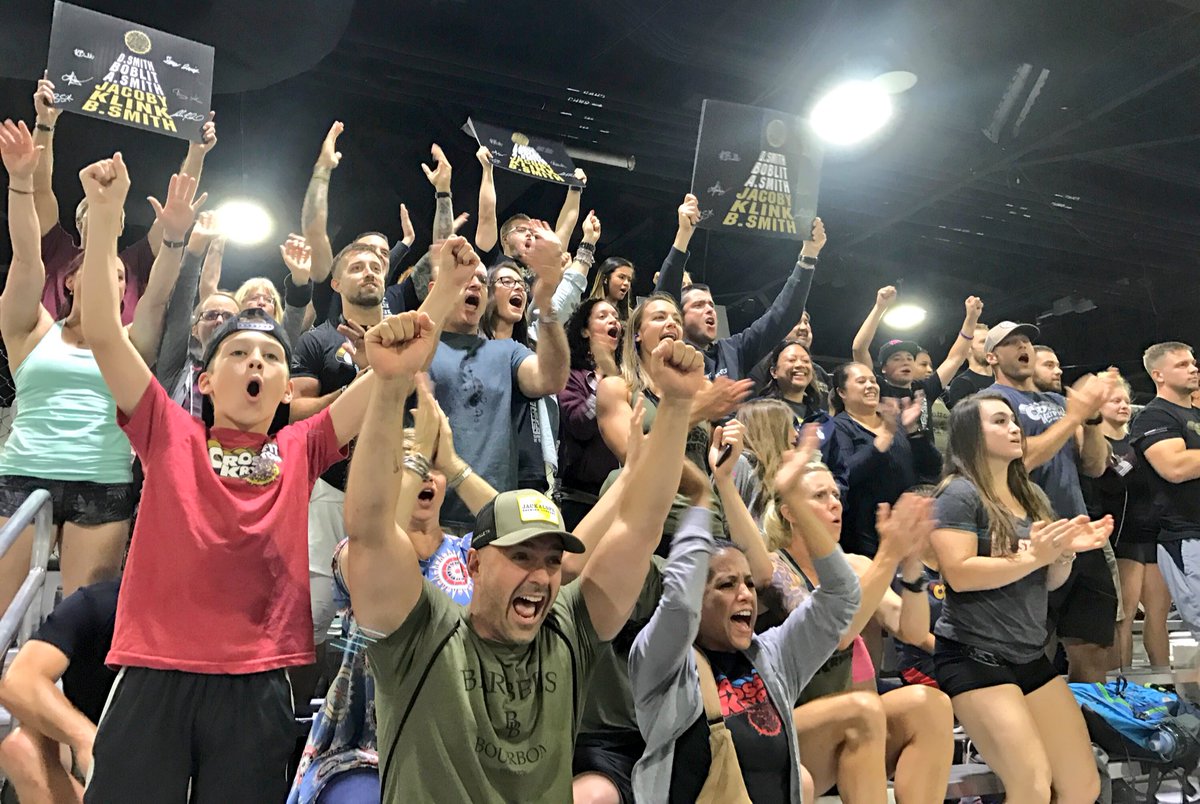 CFGAtlantic's tweet photo. .@CrossfitKrypton is stoked to see @alecsmith8 and @Ben_Smith13 are in the Top 5 heading into the Final Event! #AtlanticRegional #CFGcrowd https://t.co/phv8ljwFHW