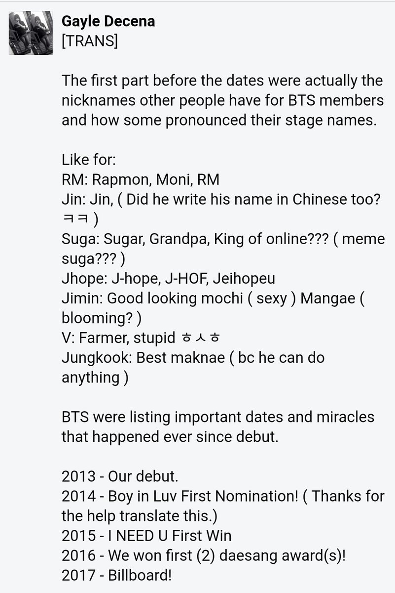 ARMY Base On Twitter BigHit Posted BTS Self Written Profiles For