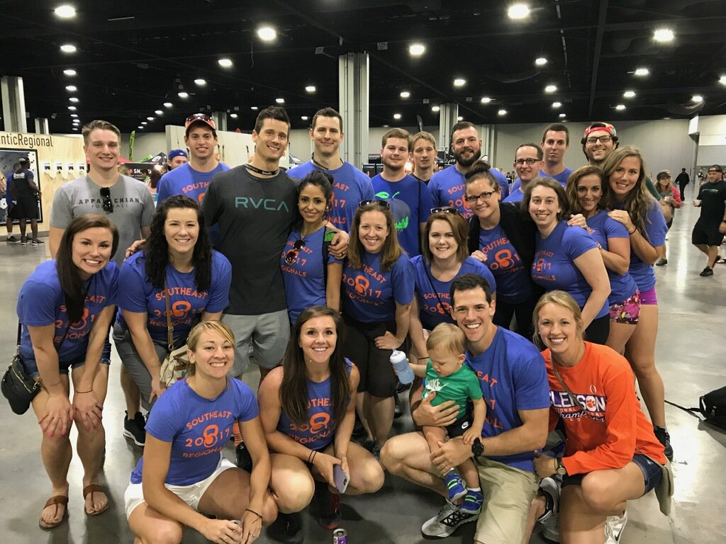 CFGAtlantic's tweet photo. Southern Moon CrossFit is out in full force to support Hudson Fricke at the #AtlanticRegional #CFGcrowd https://t.co/mVlNa1h9kn