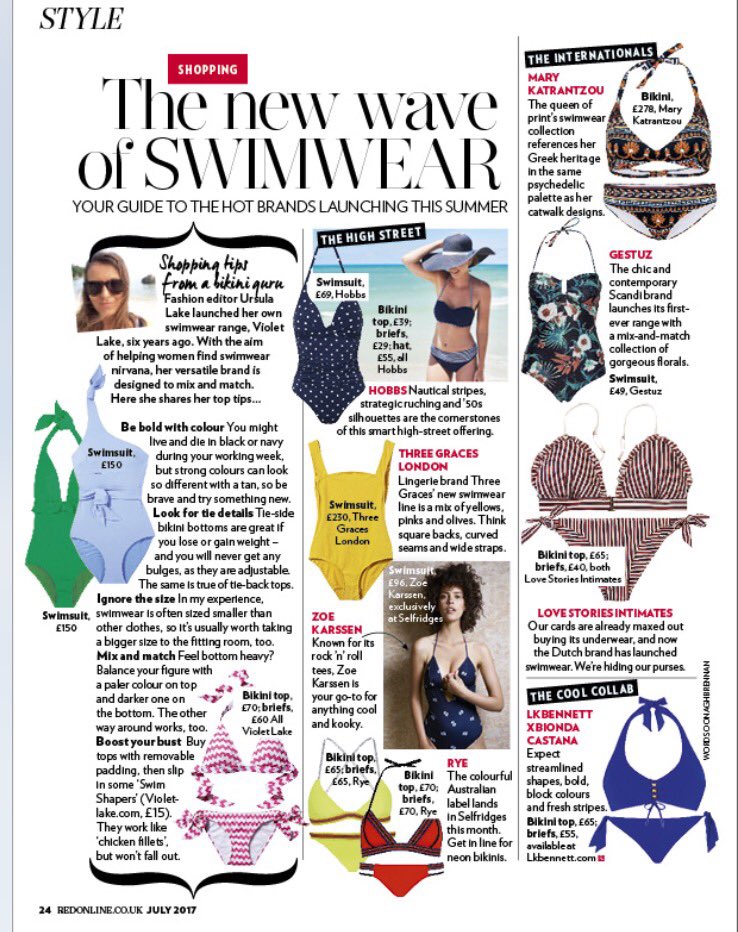 Violet_Lake's tweet photo. Thanks so much @RedMagDaily for this great swimwear feature with top tips from Violet Lake founder, Ursula Lake. https://t.co/WcLfNuSAhc
