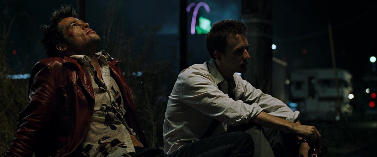TheCinesthetic's tweet photo. Fight Club (1999) dir. David Fincher https://t.co/QSoruR5iUd