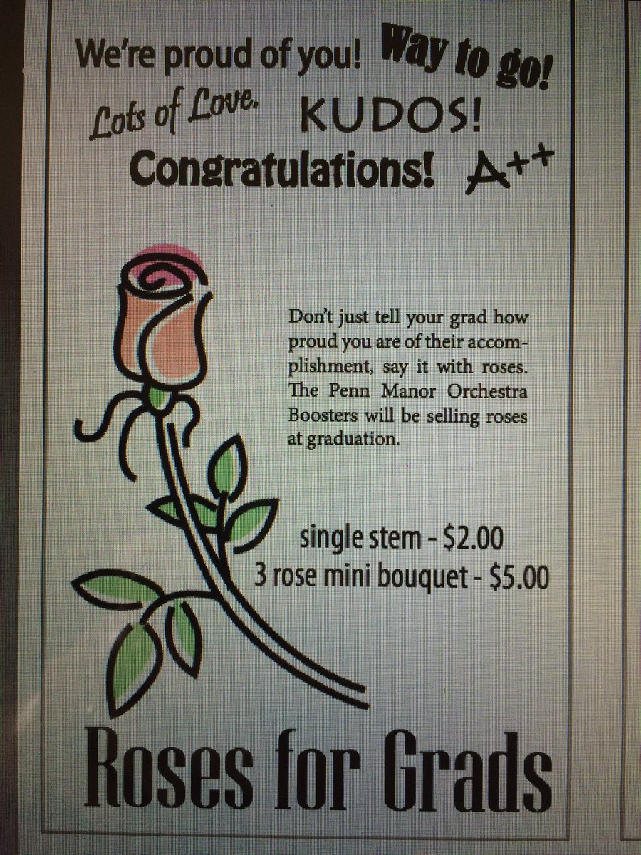 OrchPM's tweet image. Spread the word! PMHS orchestra and chorus will be selling roses at Tuesday's graduation. We will be INSIDE the complex 🌹#SupportTheArts