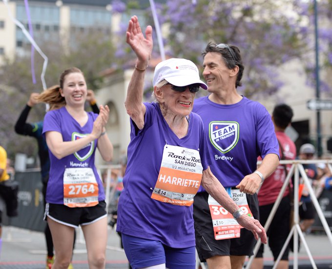 View image on Twitter View image on Twitter - 94-Year-Old Harriette Thompson Just Set a New Half Marathon Record