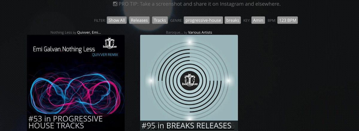 <a href="/baroquerecords/">baroque records</a> is CHARTED 2x @ Beatport. BIGUP to Stereo For Two, Dope The Mind README beattracker.com/label/baroque-…
