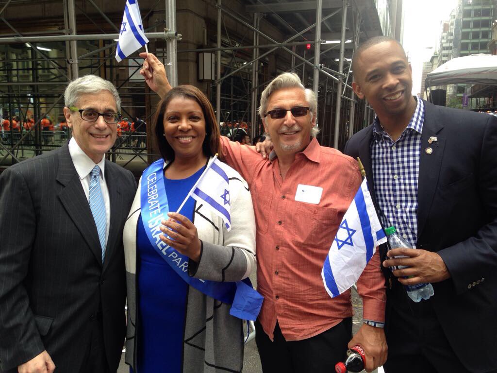 TishJames's tweet photo. NYC has a long history of standing shoulder to shoulder w/our Jewish community &amp; Israel. Today we come #TogetherOnFifth to @CelebrateIsrael https://t.co/JssUdK9myw
