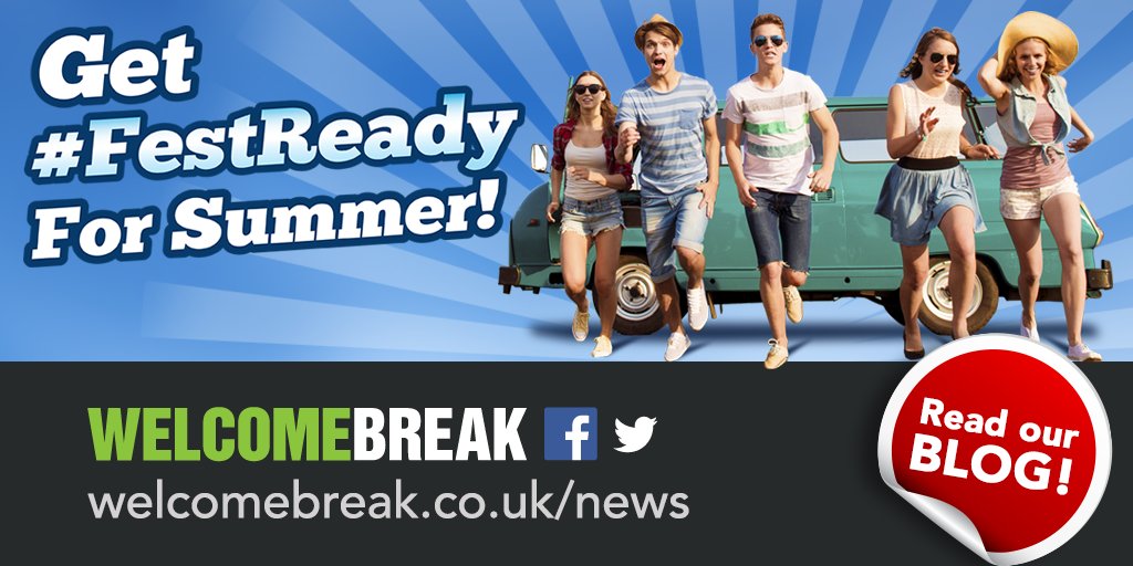 welcomebreak's tweet photo. Planning your Summer Festival #RoadTrip? Make sure you are #FestReady with the latest blog from #welcomebreak https://t.co/CilCalABZF https://t.co/V45OhafJ5m