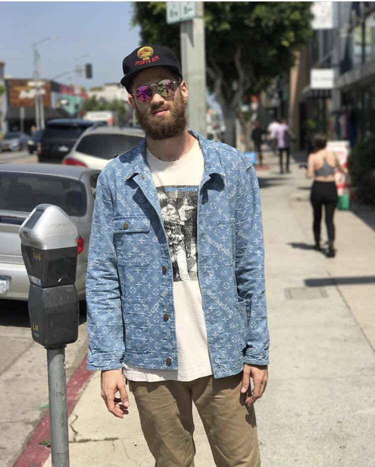 lv supreme jacket denim