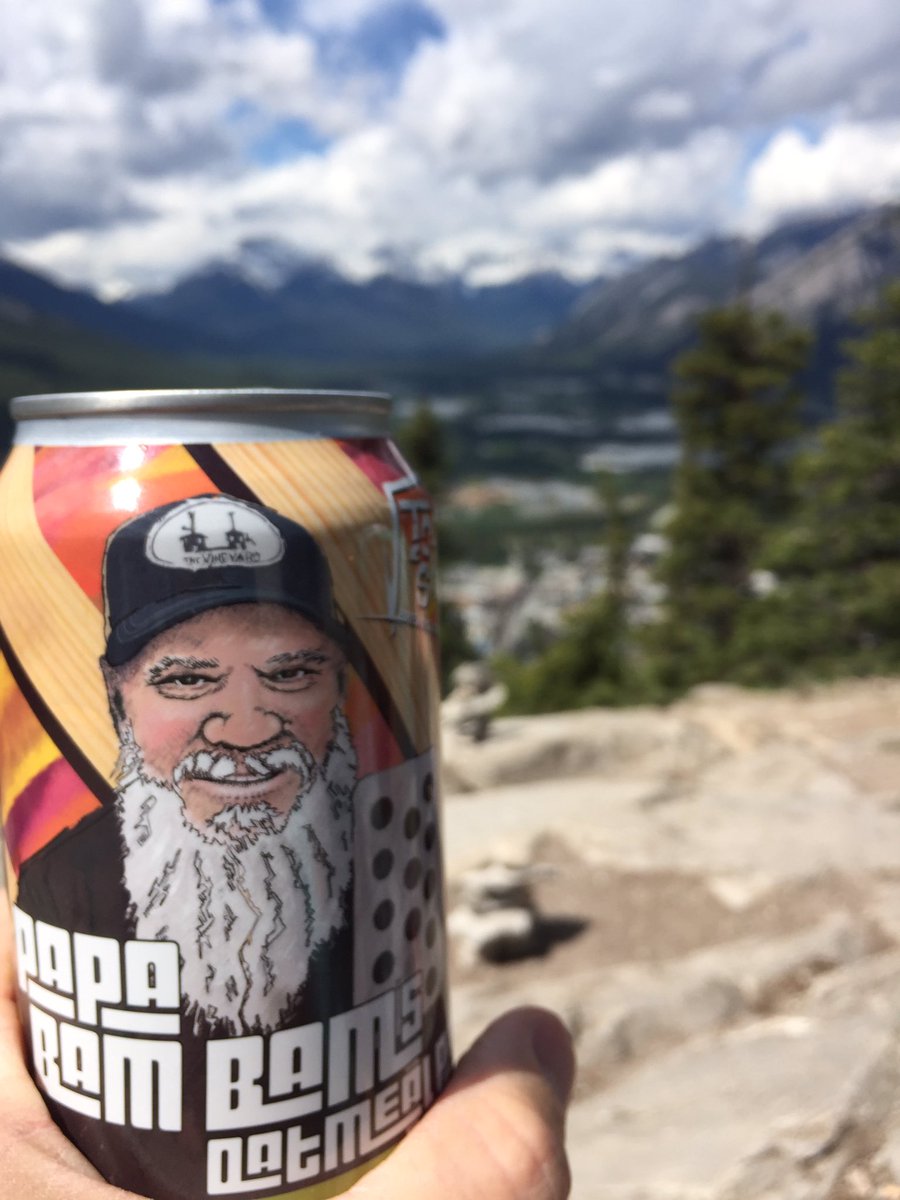 Thebiggas's tweet photo. @ToolShedBeer is this Papa Bam Bam's first time on Tunnel Mtn? #banffbeeradventures https://t.co/v3zdK28BLQ