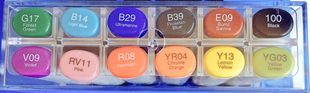 Irlandream's tweet photo. #copicmarkers mi primera adquisición; más pobre que ayer pero más  feliz que nunca! 😛 #Copic #arte #FelizDomingo #Dibujo #Ilustración https://t.co/PWEWcceAun