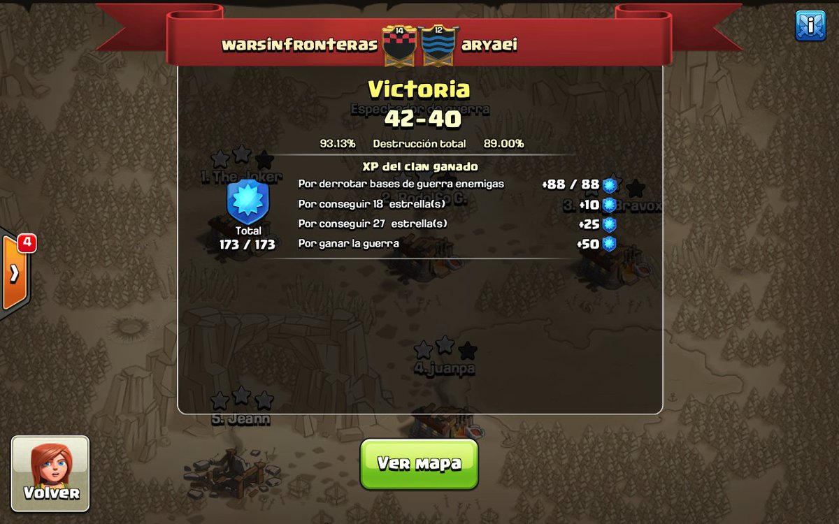 Robb_coc's tweet photo. Tremendo clan!! RIP Racha de 17 victorias, Orgulloso de pertenecer a @Warsinfronteras ❤ https://t.co/Ll9e5rSS41