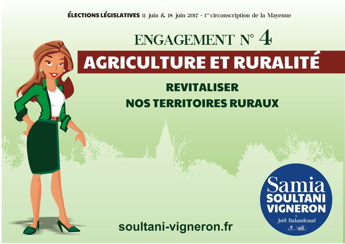 samiasoultani's tweet photo. Mes 4 engagements pour l'agriculture et la revitalisation de notre territoire. Plus d'infos par ici https://t.co/JAxrTG4w65 https://t.co/f0LtELmB2P
