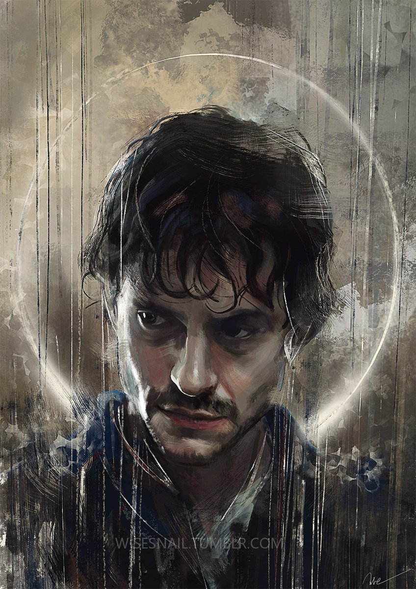 Painting is venting, so here's a slightly dark Wendigo!Will &amp; a sweet cinnamon roll #willgraham
<a href="/BryanFuller/">Bryan Fuller</a> I blame you for my obsession xD