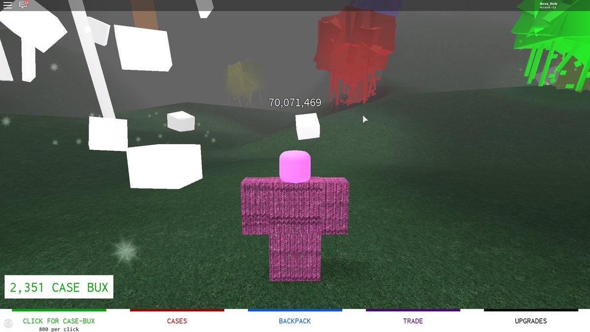 Nova Hole Hole Nova Twitter - package upgrades case clicker roblox