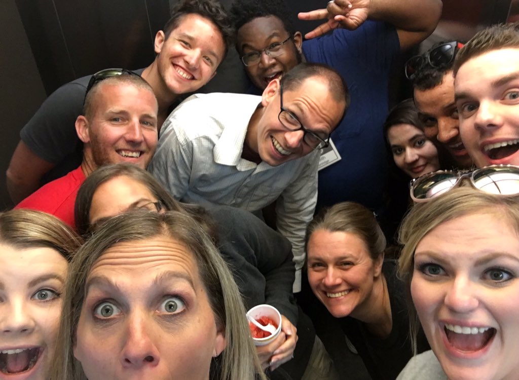 tiffwalters's tweet photo. @MosaicCincy @MosaicSM @crdschurch Rollin' in the elevator...#goodtimes #MSMTeam https://t.co/Cj23bj5ks4