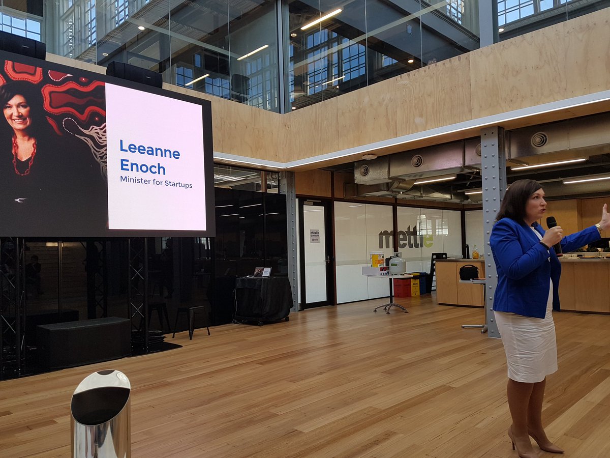 sbxr's tweet photo. Minister for Startups in the house @LeeanneEnoch 
#YSComp @RiverCityLabs @AdvanceQld https://t.co/F1XN3iXBh0