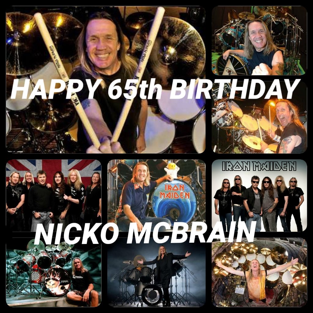 Happy 65th Birthday Nicko  McBrain    