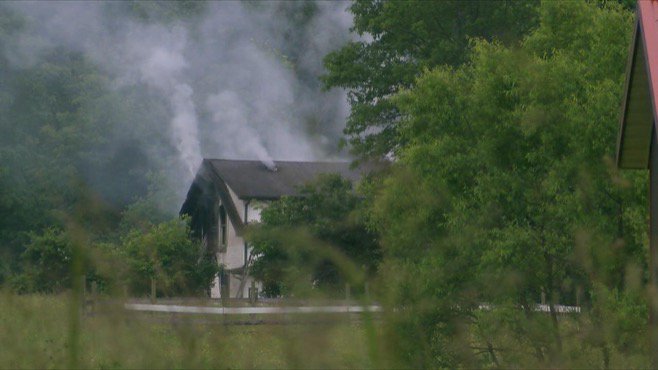 WKBN's tweet image. Fire forces family from home in Farmington Twp. dlvr.it/PJkFqv