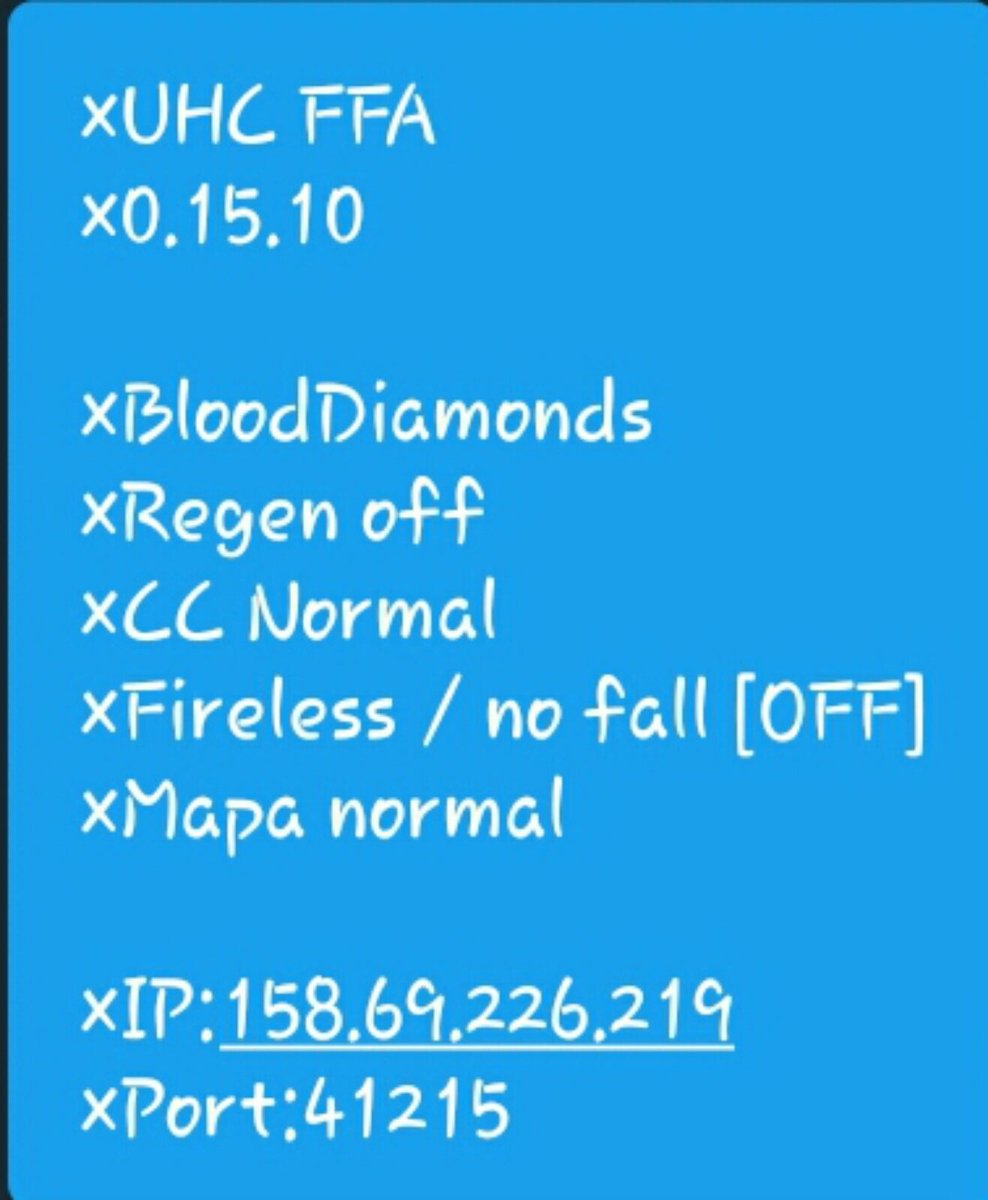 InfinityUHCs's tweet image. wl off 
15 mins