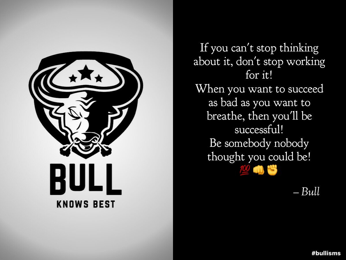 SmokinBull's tweet photo. Have a great week! 💯 #bullisms #inspire #motivate #inspiration #motivation #love #quotesforlife # quotes #PositiveVibes #positive #jbull https://t.co/WwUn6kj7xi