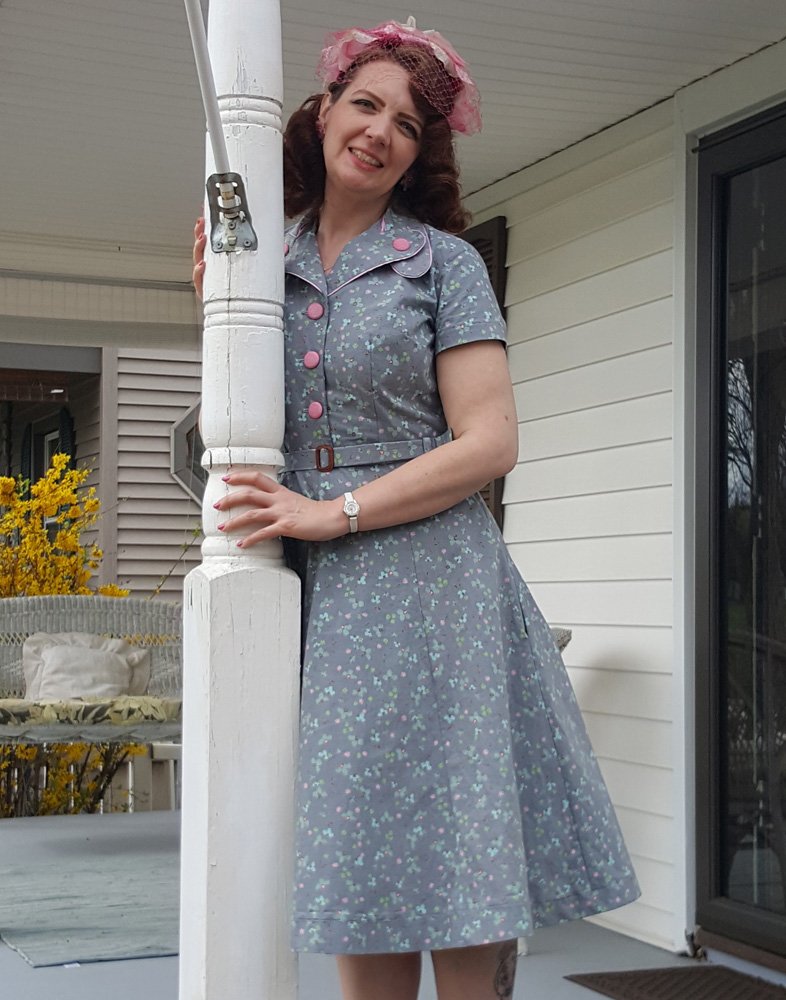sewstylishmag's tweet photo. This vintage easter dress by member Stitch_Rebel is from the SewStylish Spring Fashion Challenge. Enter now: https://t.co/epTwoXlfIX https://t.co/INxlpLHajv